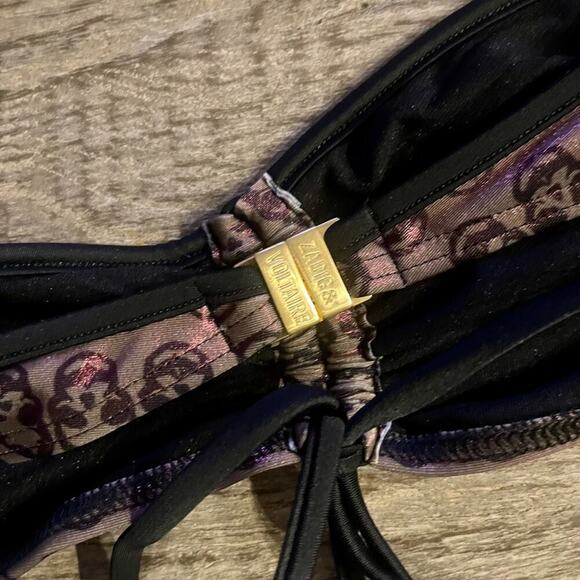 Zadig & Voltaire Bandeau Skull Bikini. - Picture 7 of 12